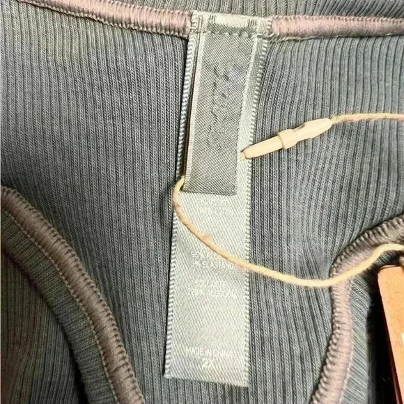 SKIMS COTTON JERSEY DIPPED THONG KYANITE SIZE 2X - Picture 8 of 9